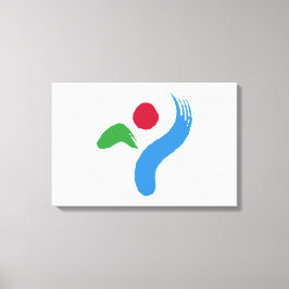 Vlag van Seoul (Zuid-Korea) Canvas Afdruk
