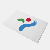 Vlag van Seoul (Zuid-Korea) Deurmat (Schuin)