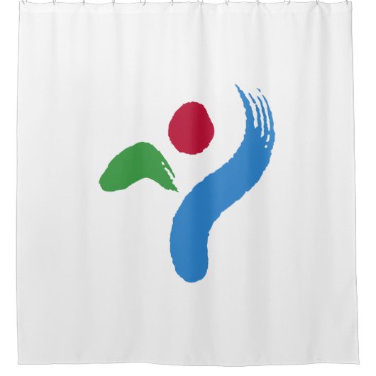 Vlag van Seoul (Zuid-Korea) Douchegordijn (Voorkant)