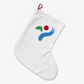 Vlag van Seoul (Zuid-Korea) Grote Kerstsok (Voorkant (Hangend))