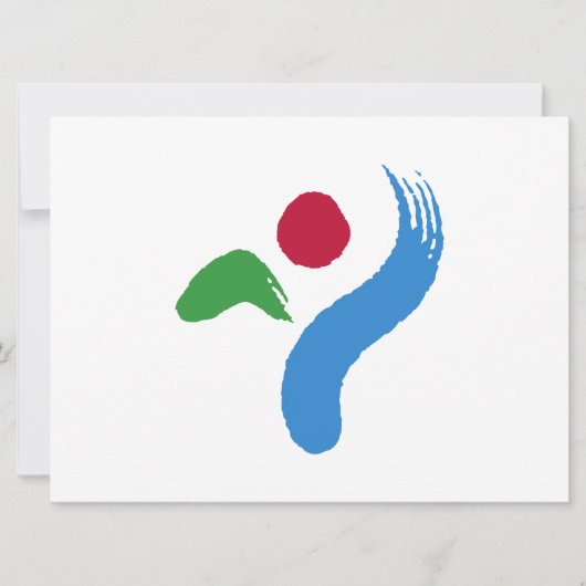 Vlag van Seoul (Zuid-Korea) Kaart (Voorkant)