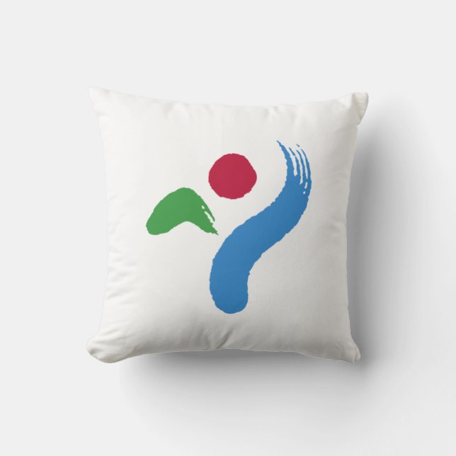 Vlag van Seoul (Zuid-Korea) Kussen (Voorkant)