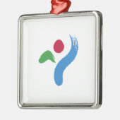 Vlag van Seoul (Zuid-Korea) Metalen Ornament (Links)