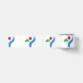 Vlag van Seoul (Zuid-Korea) Satijnen Lint (Voorkant)