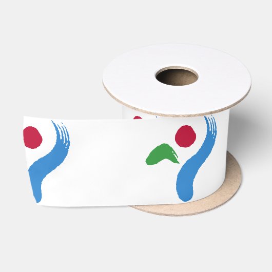 Vlag van Seoul (Zuid-Korea) Satijnen Lint (Spoel)