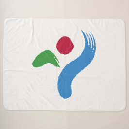 Vlag van Seoul (Zuid-Korea) Sherpa Deken