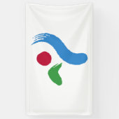 Vlag van Seoul (Zuid-Korea) Spandoek (Verticaal)
