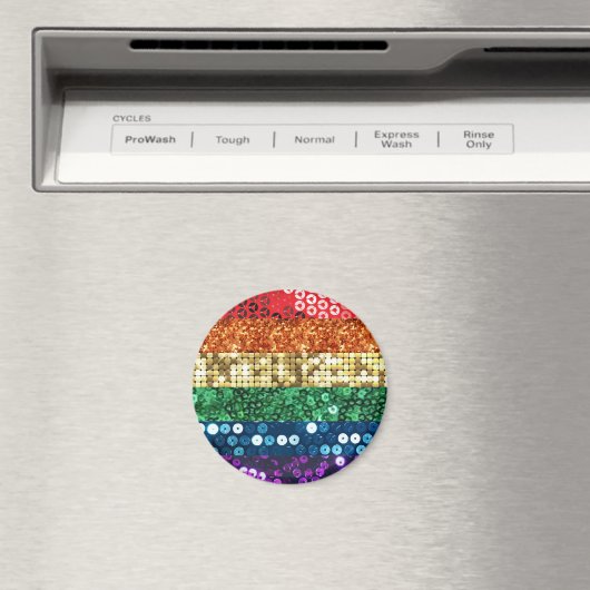 vlag van sequin pride magneet (Insitu (Vaatwasser))