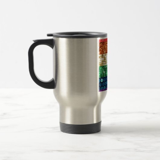 vlag van sequin pride reisbeker (Links)