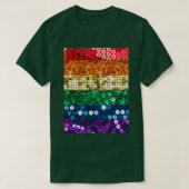 vlag van sequin pride t-shirt (Design voorkant)