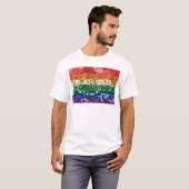 vlag van sequin pride t-shirt (Voorkant volledig)