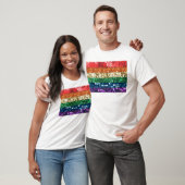 vlag van sequin pride t-shirt (Unisex)