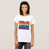 vlag van sequin pride t-shirt (Voorkant volledig)