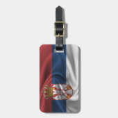 vlag van Servië Bagagelabel (Voorkant verticaal)