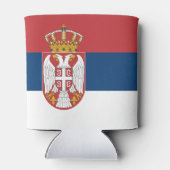 Vlag van Servië Blikjeskoeler (Achterkant)