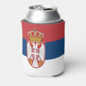 Vlag van Servië Blikjeskoeler (Blikje Achterkant)