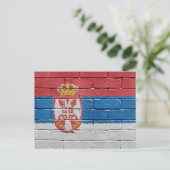 Vlag van Servië Briefkaart (Staand voorkant)