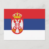 Vlag van Servië Briefkaart (Voorkant)