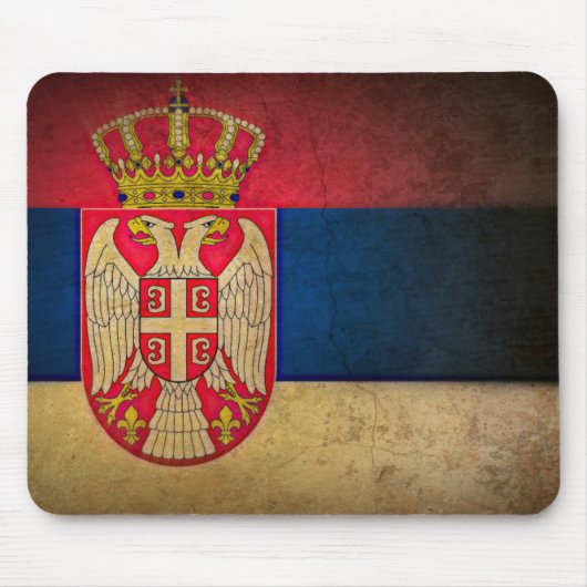 vlag van servië muismat (Voorkant)