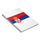 Vlag van Servië Notitieboek (Rechterzijde)