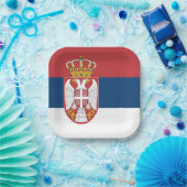 Vlag van Servië Papieren Bordje (Feest)