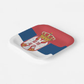 Vlag van Servië Papieren Bordje (Gebogen)