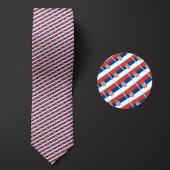 Vlag van Servië Patroon Stropdas