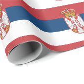 Vlag van Servië-rappelpapier Cadeaupapier (Rol Hoek)