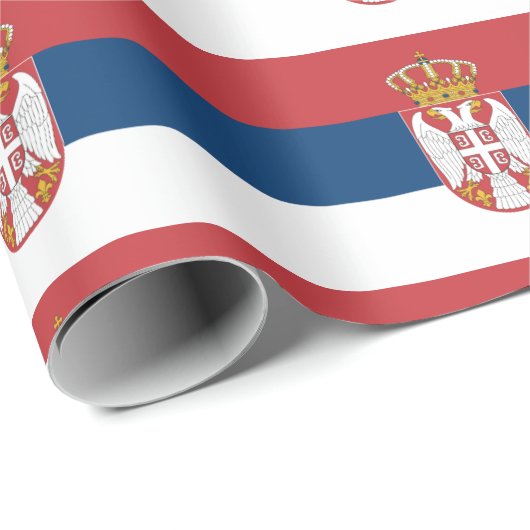 Vlag van Servië-rappelpapier Cadeaupapier (Rol Hoek)