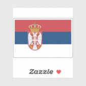 Vlag van Servië Sticker (Vel)
