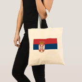 Vlag van Servië Tote Bag (Voorkant (product))
