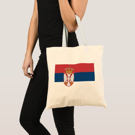 Vlag van Servië Tote Bag (Voorkant (product))
