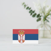 Vlag van Servië-Visitekaartje Visitekaartje (Staand voorkant)