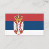 Vlag van Servië-Visitekaartje Visitekaartje (Voorkant)