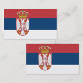 Vlag van Servië-Visitekaartjes Visitekaartje (Voorkant / Achterkant)