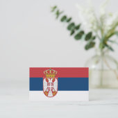 Vlag van Servië-Visitekaartjes Visitekaartje (Staand voorkant)