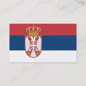 Vlag van Servië-Visitekaartjes Visitekaartje (Achterkant)