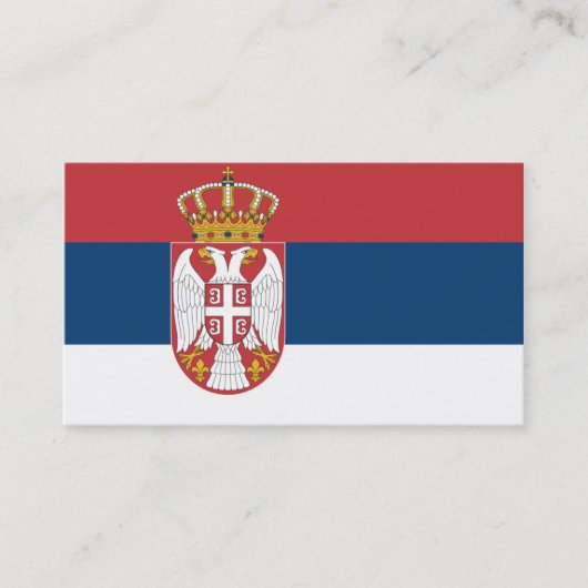 Vlag van Servië-Visitekaartjes Visitekaartje (Voorkant)