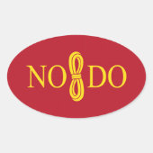 Vlag van Sevilla (Spanje) Ovale Sticker (Voorkant)