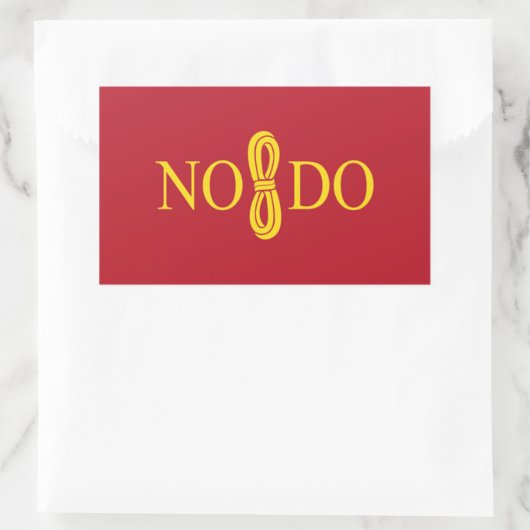 Vlag van Sevilla (Spanje) Rechthoekige Sticker (Tas)