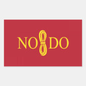 Vlag van Sevilla (Spanje) Rechthoekige Sticker (Voorkant)