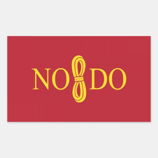 Vlag van Sevilla (Spanje) Rechthoekige Sticker (Voorkant)