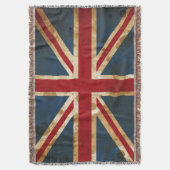 Vlag van SGEGrunge Union Jack UK Deken (Voorkant Verticaal)
