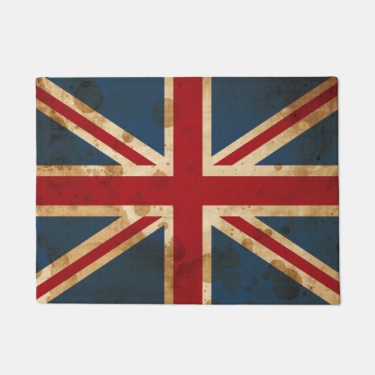 Vlag van SGEGrunge Union Jack UK Deurmat (Voorkant)