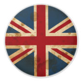 Vlag van SGEGrunge Union Jack UK Keramische Knop (Voorkant)