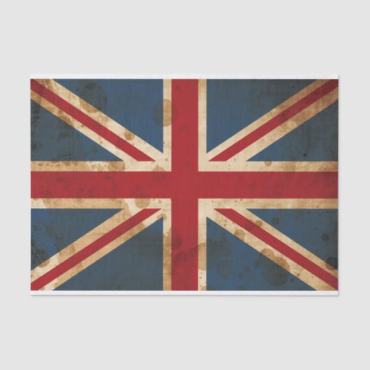 Vlag van SGEGrunge Union Jack UK Tissuepapier (Voorkant)