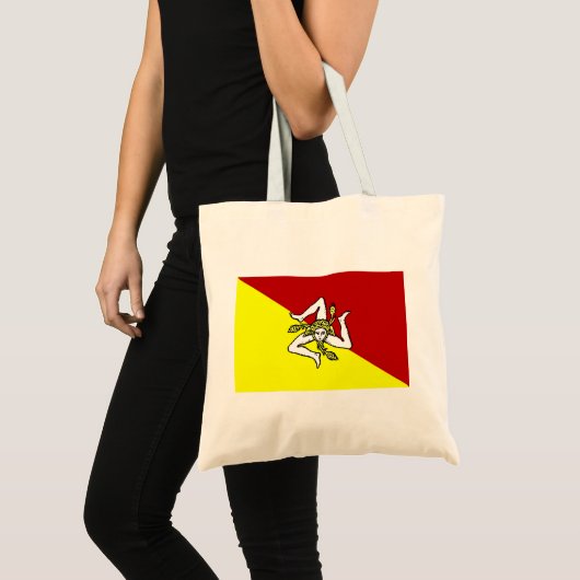 Vlag van Sicilië Tote Bag (Voorkant (product))