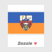 Vlag van Siegen, Duitsland Sticker (Vel)
