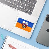 Vlag van Siegen, Duitsland Sticker (Laptop met iPhone)