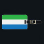 Vlag van Sierra Leone Bagagelabel<br><div class="desc">Vlag van Sierra Leone</div>
